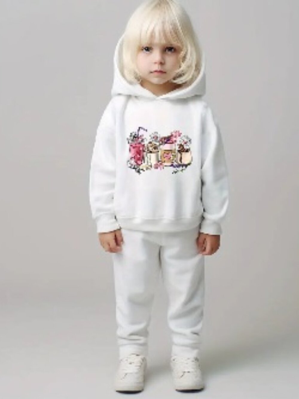 🇨🇦 O’Blanc Toddler Girl Hoodie & Jogger Pants Set (2–3T)